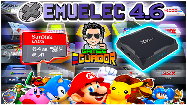 Emuelec 4.6 Amlogic S905X3 - S905X4 - S922 Imagen 64GB